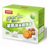 麦麦纳琪新款无糖饼干羊乳猴头菇饼干