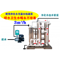 蔬菜大棚浇灌喷水井水过滤器河水净水机蔬菜全程使用净化水无菌水